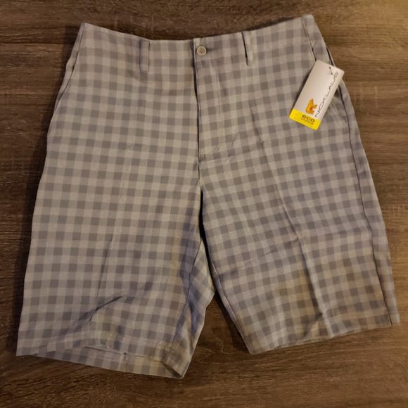 NEW! Jack Nicklaus Plaid Heathered Golf Shorts - Picture 1 of 7